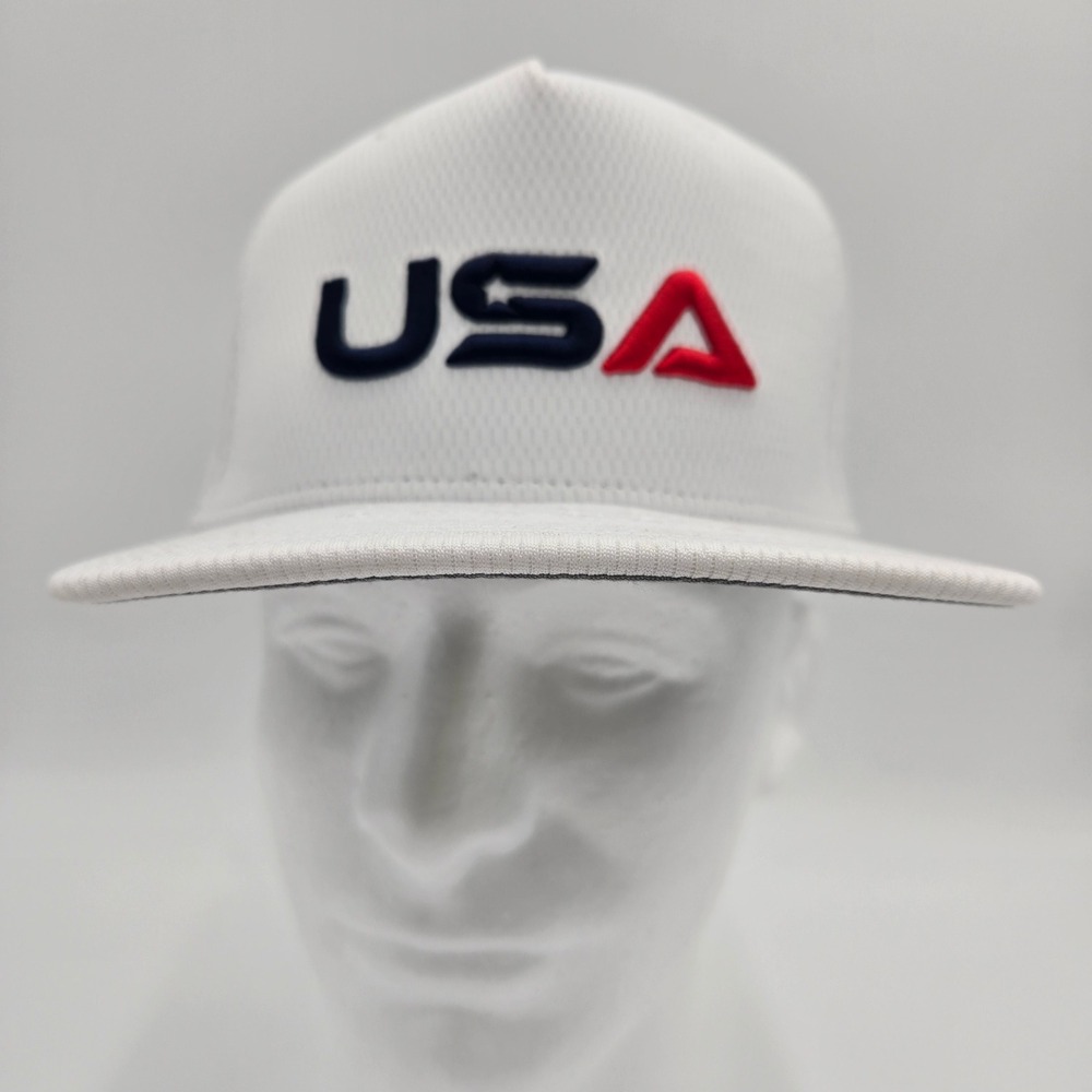 New Era 59FIFTY A-Frame USA 2025 Ryder Cup Practice Fitted Hat White 7 1/8